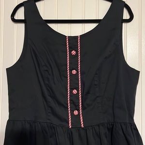 RockSteady Rock Steady Black Sleeveless Dress Red and White Fit & Flare Size 3X